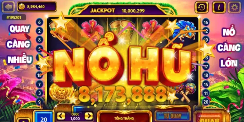 Cơ hội trúng jackpot khủng với game nổ hũ online